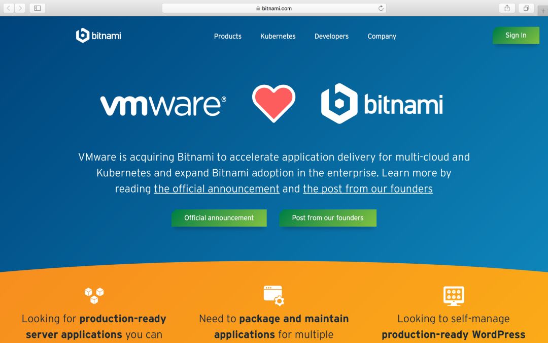 VMware收购另一家面向Kubernetes的初创公司：Bitnami-冯金伟博客园