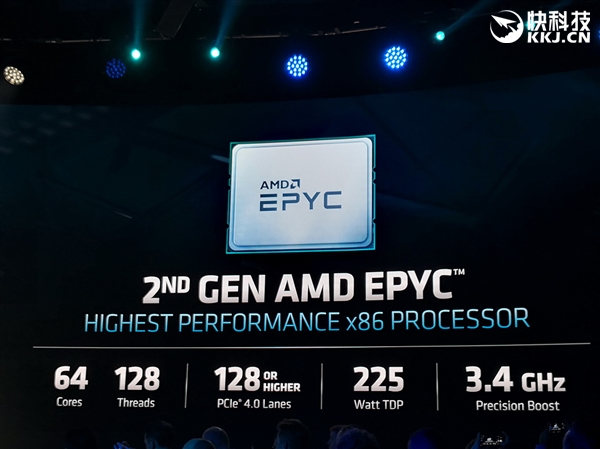 AMD 正式发布二代霄龙：64 核心 128 线程制霸性能猛增 23％