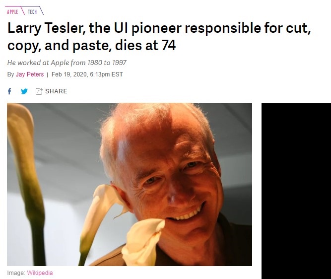 复制粘贴UI之父、前苹果首席科学家去世：享年74岁