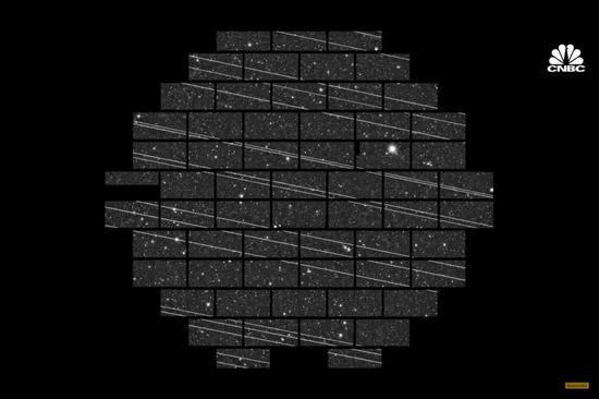 地面天文台拍摄出了星链卫星的轨迹，这破坏了观测