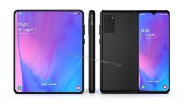 三星Galaxy Fold 2渲染图（图源见水印）