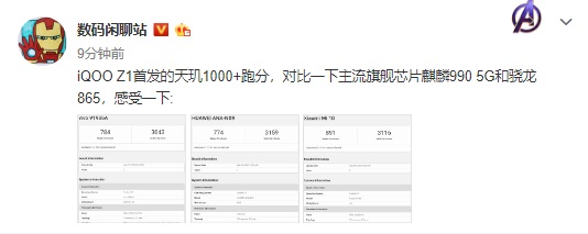 天玑1000+ Geekbench跑分曝光：单核超麒麟990，逊于骁龙865-冯金伟博客园