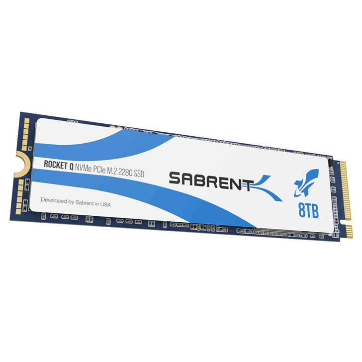 Sabrent发布世界首款 8TB M.2 SSD，QLC 颗粒