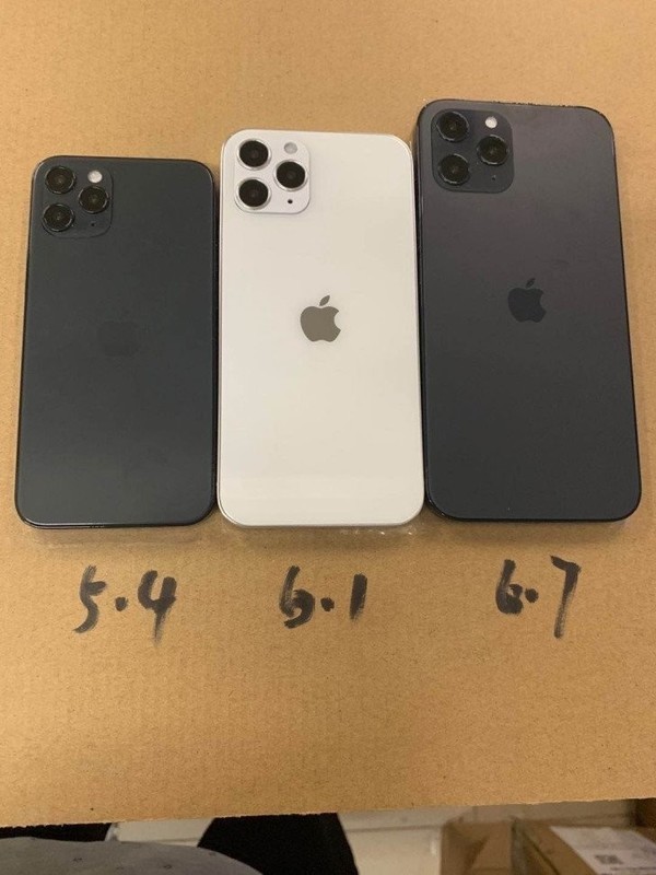 iPhone 12系列机模（图源网络）