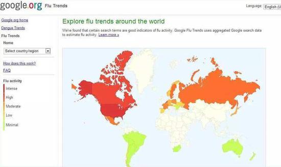 谷歌曾经开发了软件，利用大数据分析流感趋势，但最终以失败告终（图片来自网络）