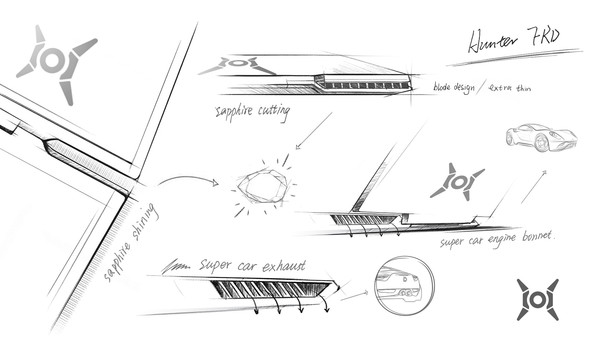 荣耀游戏本设计手稿（图源网）