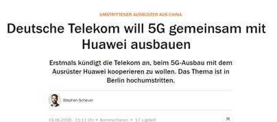 英德为何对华为5G态度截然相反？频谱拍卖或为关键原因-冯金伟博客园