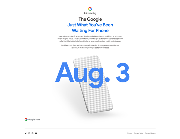 官宣：谷歌Pixel 4a将于8月3日发布
