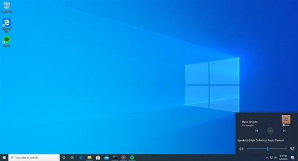 微软弹窗展示Windows 10开始菜单细节调整：圆角矩形设计