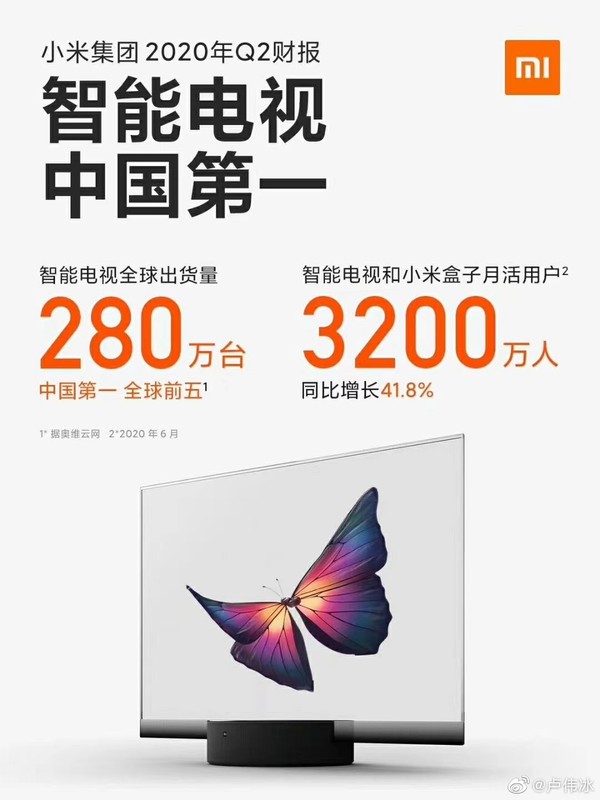 小米电视要涨价？明天起或最高涨价300元 因成本上升