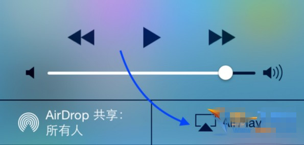 ios8 airplay在哪?