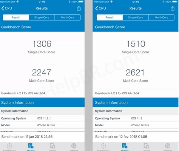 苹果iPhone 6 Plus升级iOS 11.3实测：性能恢复