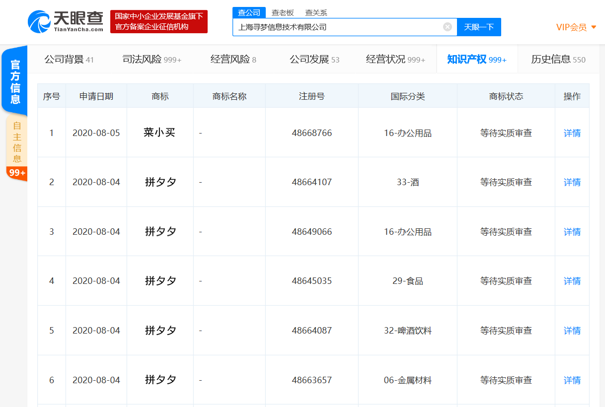 拼多多关联公司注册“菜小买”商标-冯金伟博客园