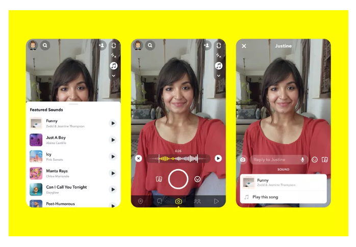 Snapchat将增加TikTok风格的音乐功能