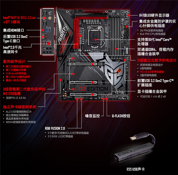 技嘉Z490 G2战队联名大雕主板送福利：直降1000