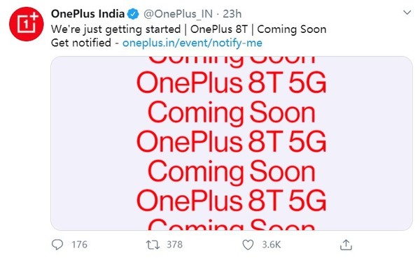 OnePlus 8T 5G即将到来 一加上线预告片 唐尼主演！