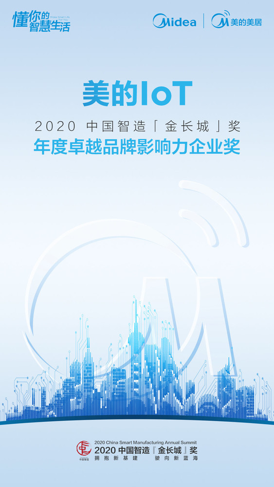 美的IoT获2020中国智造金长城奖