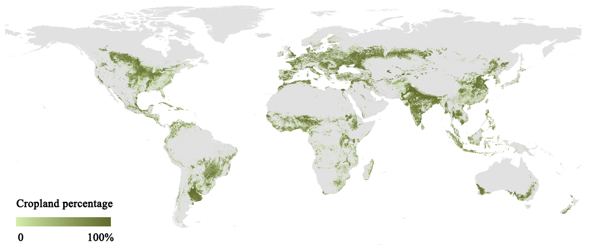 中国科学家研发新一代全球高精度耕地分布制图