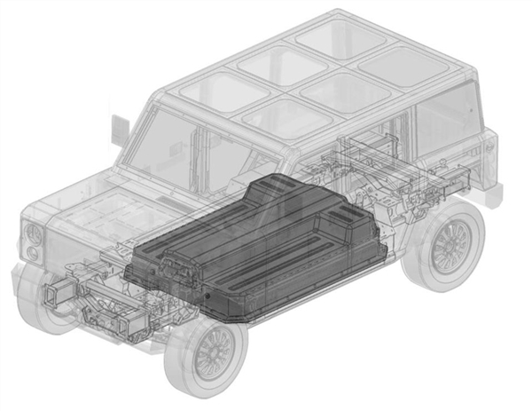 全身铁皮+玻璃顶！美国造车新势力专利显示可配置成大小和容量不同的电池组
