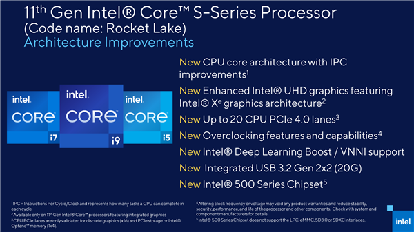 14nm 8核 Intel十一代酷睿桌面版超频有惊喜：需搭配500系新主板