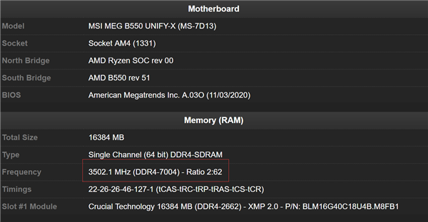 微星B550主板再破内存超频记录 DDR4首次冲破7GHz