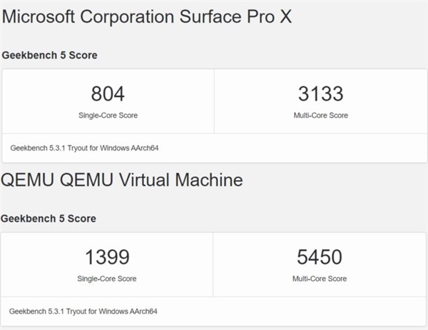 苹果M1运行Windows 10比微软Surface Pro X快近2倍