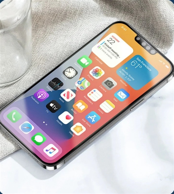 小刘海没跑了！贴膜厂泄露iPhone 13高清渲染图