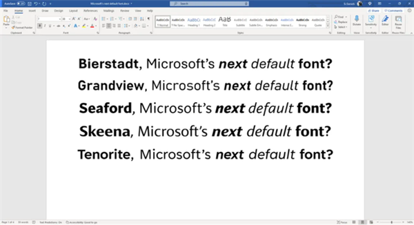 拥有12亿用户！微软宣布Office全新默认字体：设计师直呼惊讶