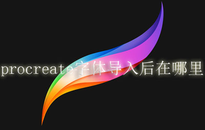 procreate字体导入后在哪里