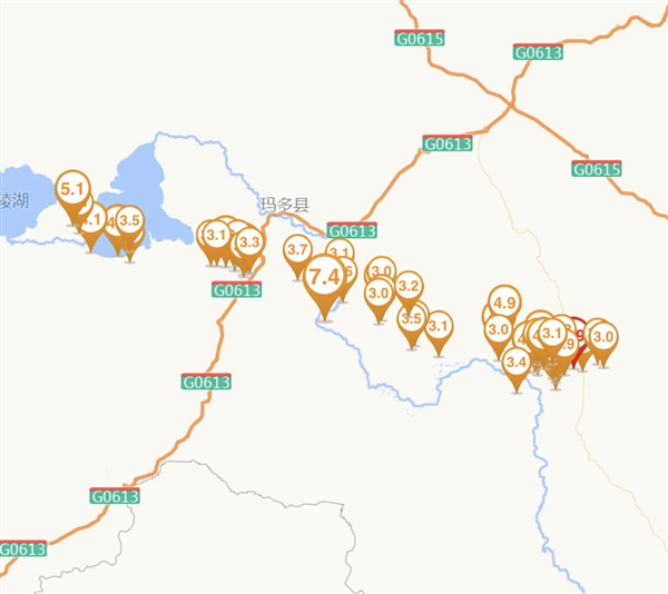 7.4级地震刚刚5天！青海果洛州玛沁县发生4.9级地震