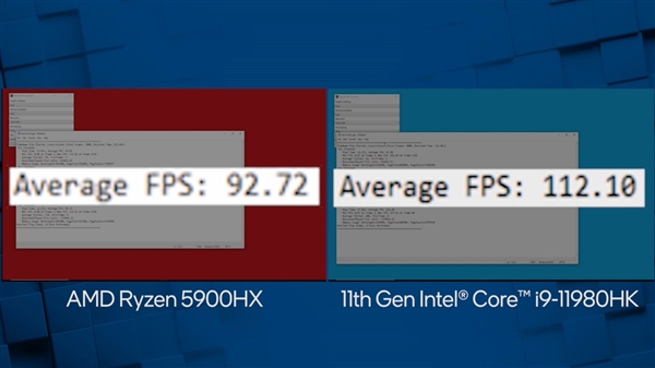 i9-11980HK与R9 5900HX对决杀手级游戏：优势高达20.9％