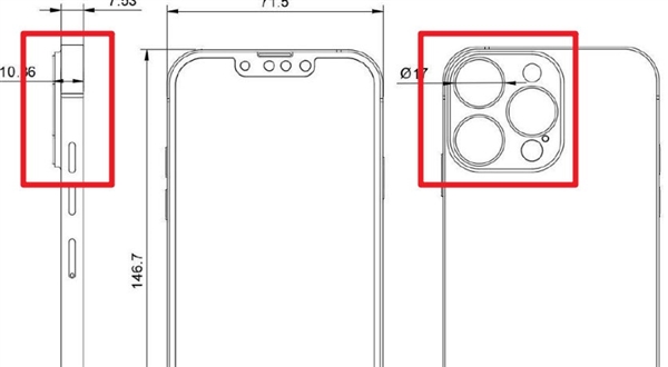 iPhone 13 Pro系列设计图曝光：硕大的后摄简直劝退