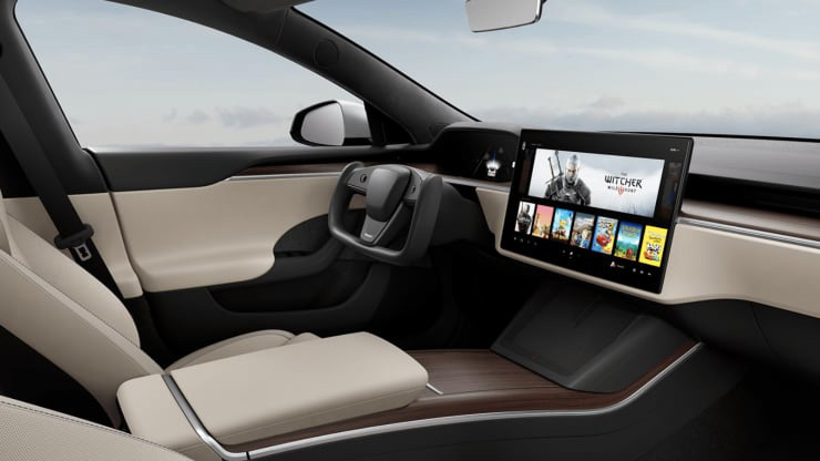 马斯克：特斯拉 Model S Plaid 车机性能接近 PS5，实机演示《赛博朋克 2077》-冯金伟博客园
