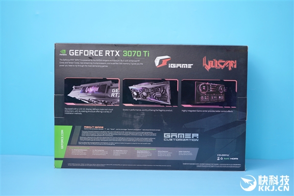 屏幕可翻转！七彩虹iGame RTX 3070 Tio Vulcan OC显卡图赏