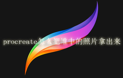 procreate怎么把堆中的照片拿出来