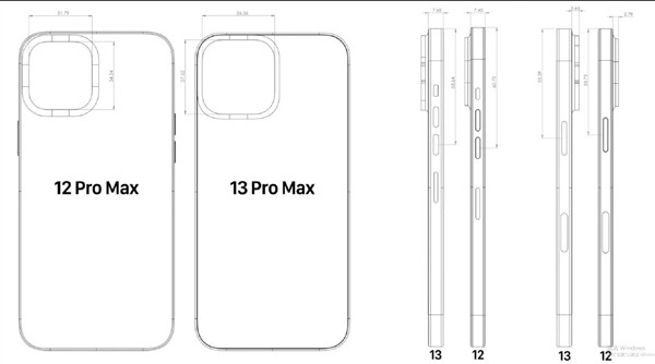 iPhone 13 Pro Max曝光：后摄面基增大 尺寸曝光