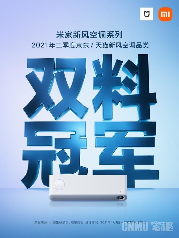 米家新风空调火了？砍下Q2双平台销冠 还要推立式新品