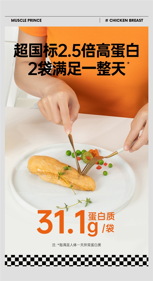 2.8元/袋好价 两大品牌健身鸡胸肉19.9元包邮