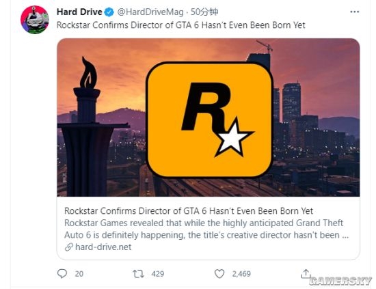 R星：适合担任《GTA6》总监的人选还没出生呢