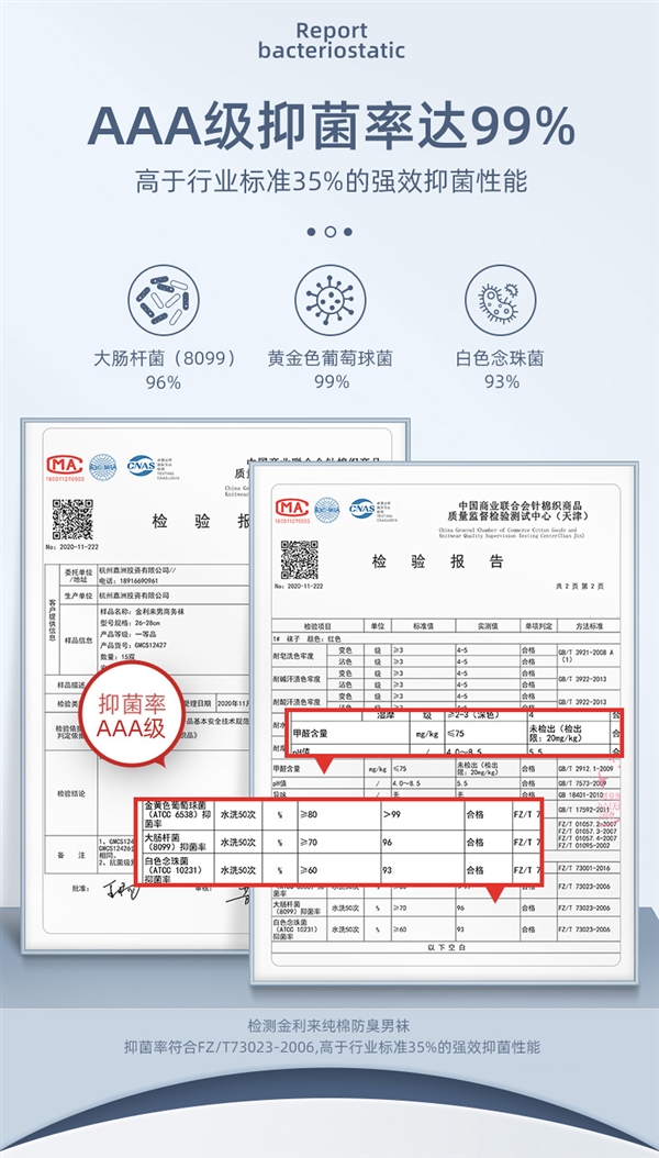 超柔长绒棉+银离子抗菌 金利来抑菌防臭短袜5双39元包邮