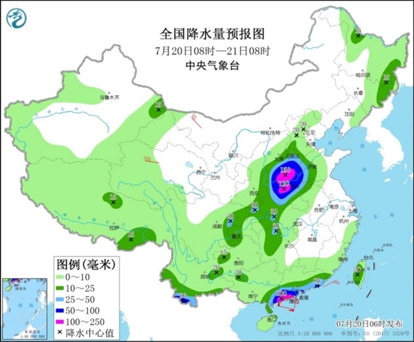 一张图告诉你河南暴雨有多大！局部仍将有特大暴雨