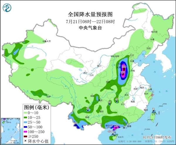 一张图告诉你河南暴雨有多大！局部仍将有特大暴雨