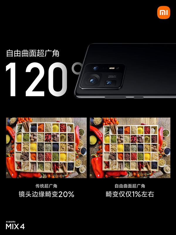 优化20倍：小米MIX 4超广角拍照畸变仅仅1％