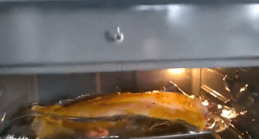 女子将鱼切片后放烤箱中加工：听到异响后打开发现鱼竟在乱蹦