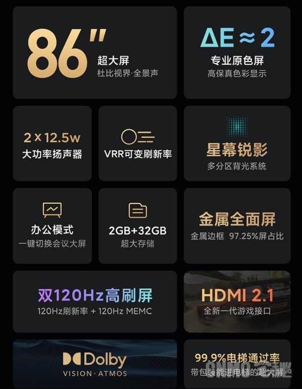 Redmi MAX 86英寸卖点