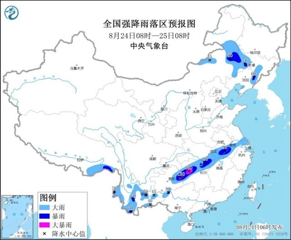 江苏安徽等11省区市局地有大暴雨 还有雷暴大风等强对流天气