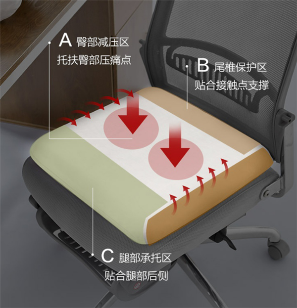 透气不闷！网易严选乳胶坐垫立减30元 49元包邮