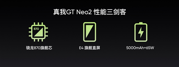 骁龙870真香机！realme公布GT Neo2配置：E4旗舰直屏+超强续航