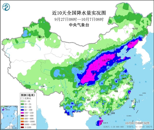 一张图告诉你山西的雨有多大！触目惊心