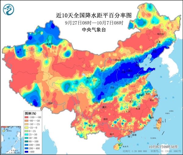 一张图告诉你山西的雨有多大！触目惊心